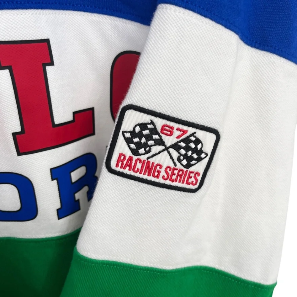 Polo by Ralph Lauren Blue and Green Long Sleeve Shirt - Picture 9 of 10